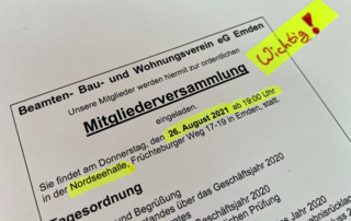 Mitgliederversammlung 2021